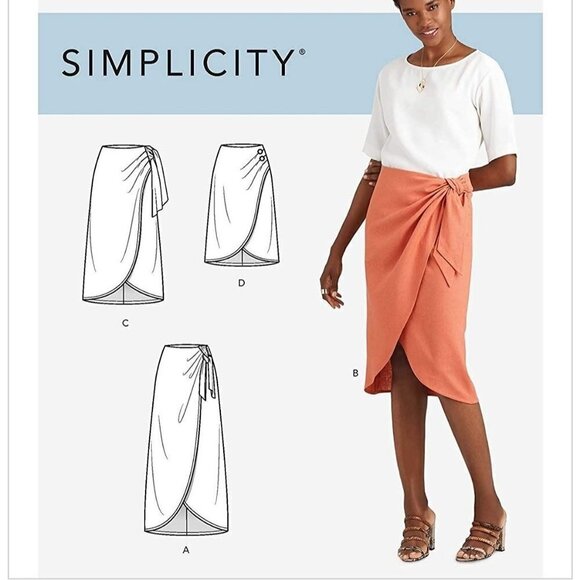 Simplicity Sewing Pattern 10430 90480 Misses Sarong Skirt Size 14-22 - Picture 1 of 5